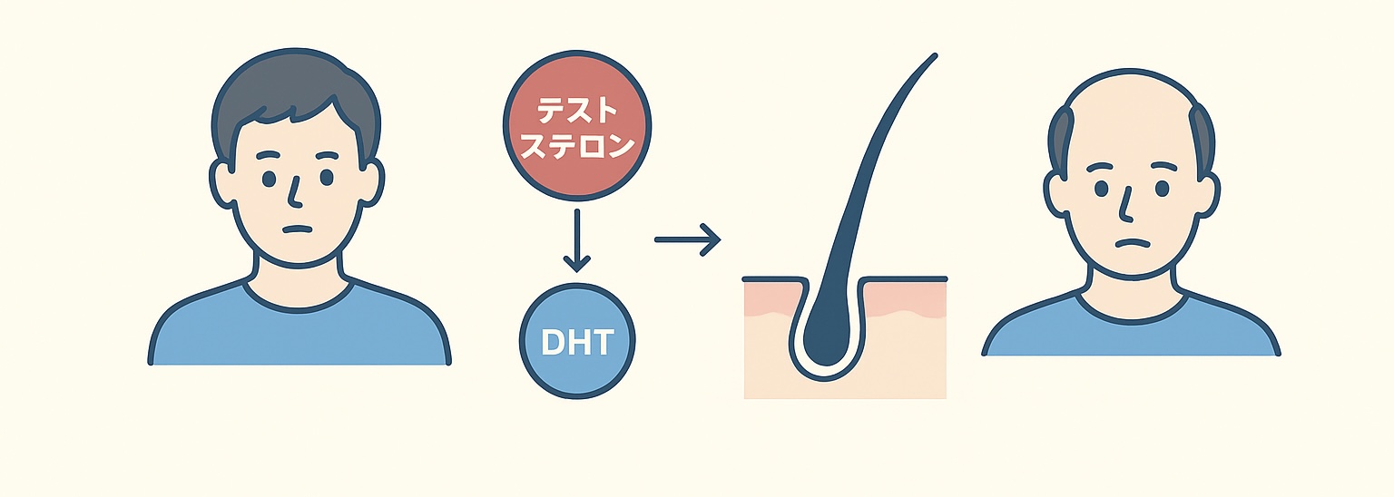 ホルモンバランスと髪の関係 図解